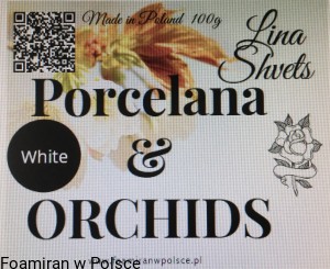 Zimna Porcelana " ORCHIDS"  STRONG  Lina Shvets 