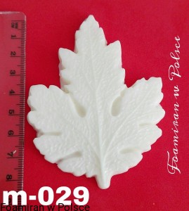 Mold m-029. Listek mak , kosmea , chryzantema.