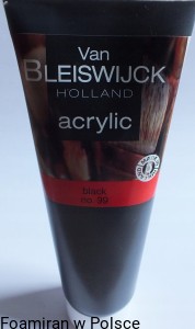Farba Akrylowa Van Bleiswijck Black 250ml