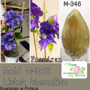 Mold M-346 - listek klematisa( do foamiranu )