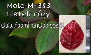 Mold M-383 - listek róży - 8 cm 