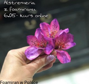 Online kurs „ Alstremeria . Foamiran& zimna porcelana” Dostęp do kursu