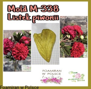 Mold M-338 - listek piwonii 