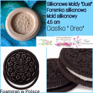 Foremka silikonowa , Mold silikonowy „Ciastko oreo”, 4.5 cm 
