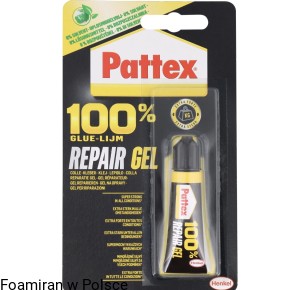 Klej „‚Pattex- żel” pasuje do gliny polimerowej 