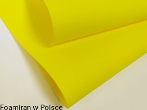 Foamiran zimny 50x50 , kolor żółty