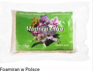 Zimna porcelana " Modern clay " zielona , 200 g