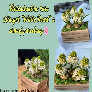 Dostęp do wideo kursu -hiacynt "White Perl" z zimnej porcelany