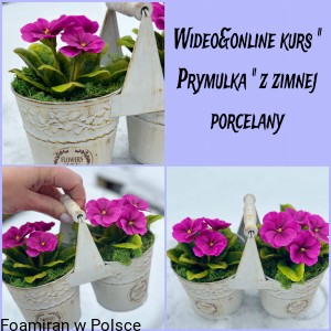Dostęp do wideo kursu -"Prymulka" z zimnej porcelany