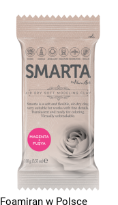 Zimna porcelana "Smarta' 100 g , kolor mageta