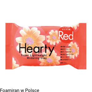 Masa super lekka "Hearty soft 50 g , kolor czerwony