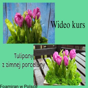 Wideo kurs Tulipany z zimnej porcelany. dostep do kursu
