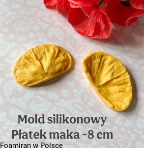 Mold silikonowy platek Maka /8 cm 