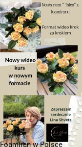 Wideo kurs Roza Talea z foamiranu . Dostep do kursu