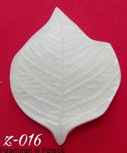 Mold  z-016 . Listek - gwiazda betlejemska duży . 10"7 cm .