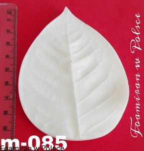 Mold m-085. Listek róży duży . 10"7 cm.