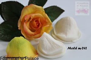 Mold m-242. zestaw 2 płatków do zrobienia róży „Titanik”