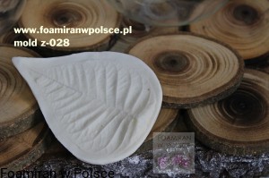 Mold z-28 . Mold listek gwiazda betlejemska mały . 8"5.5 cm