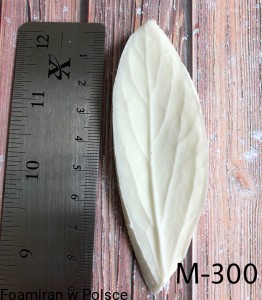 Mold listek piwonie mały M-300 . 9”3 cm 
